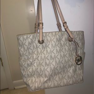 Michael Kors Cream Tote Bag